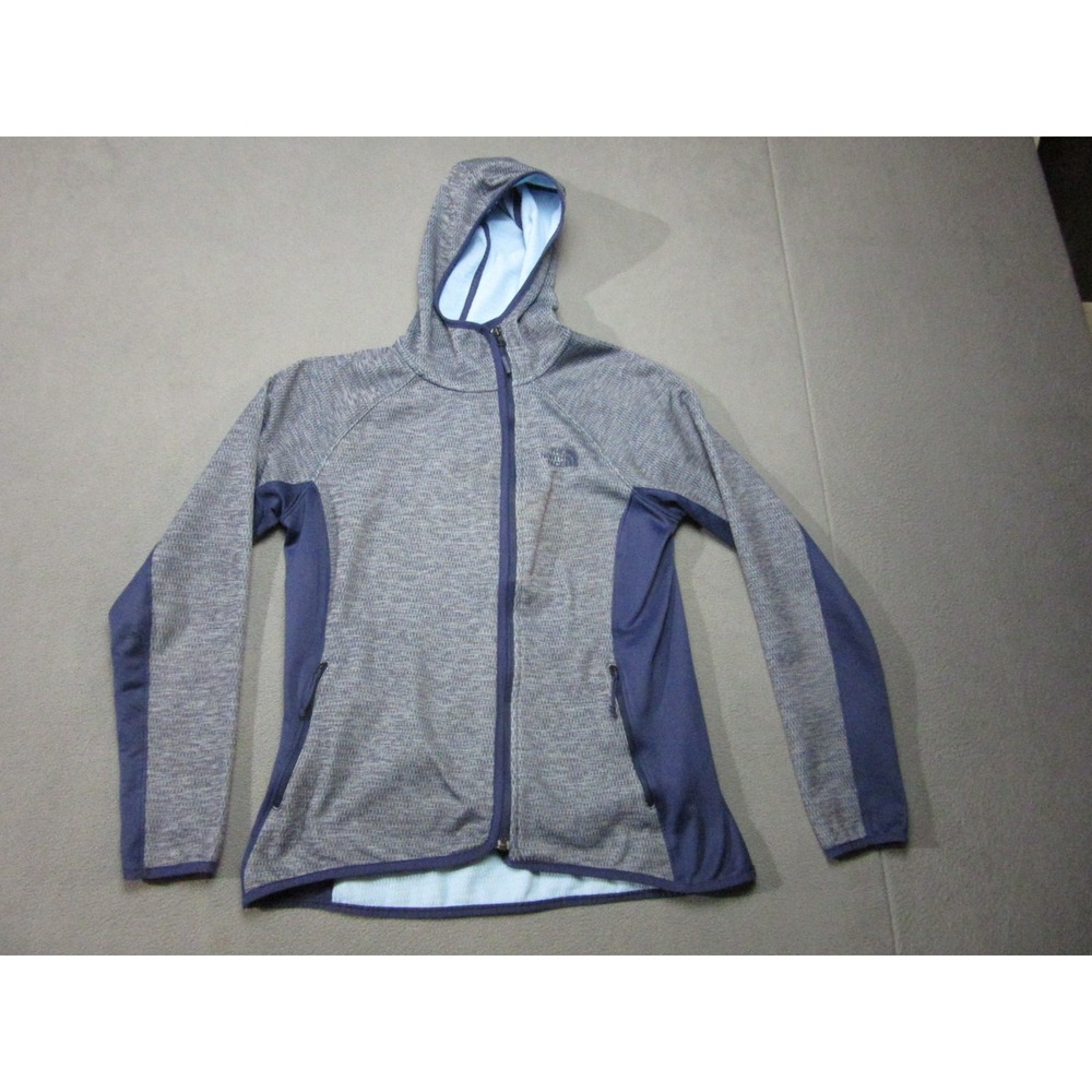 The North Face Jacket Womens Large Blue Gray Hooded Arcata Outdoor Hiking